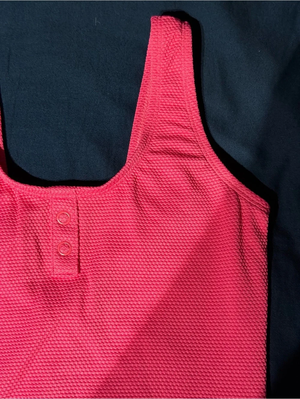 Old Navy Red Textured Kids One-Piece